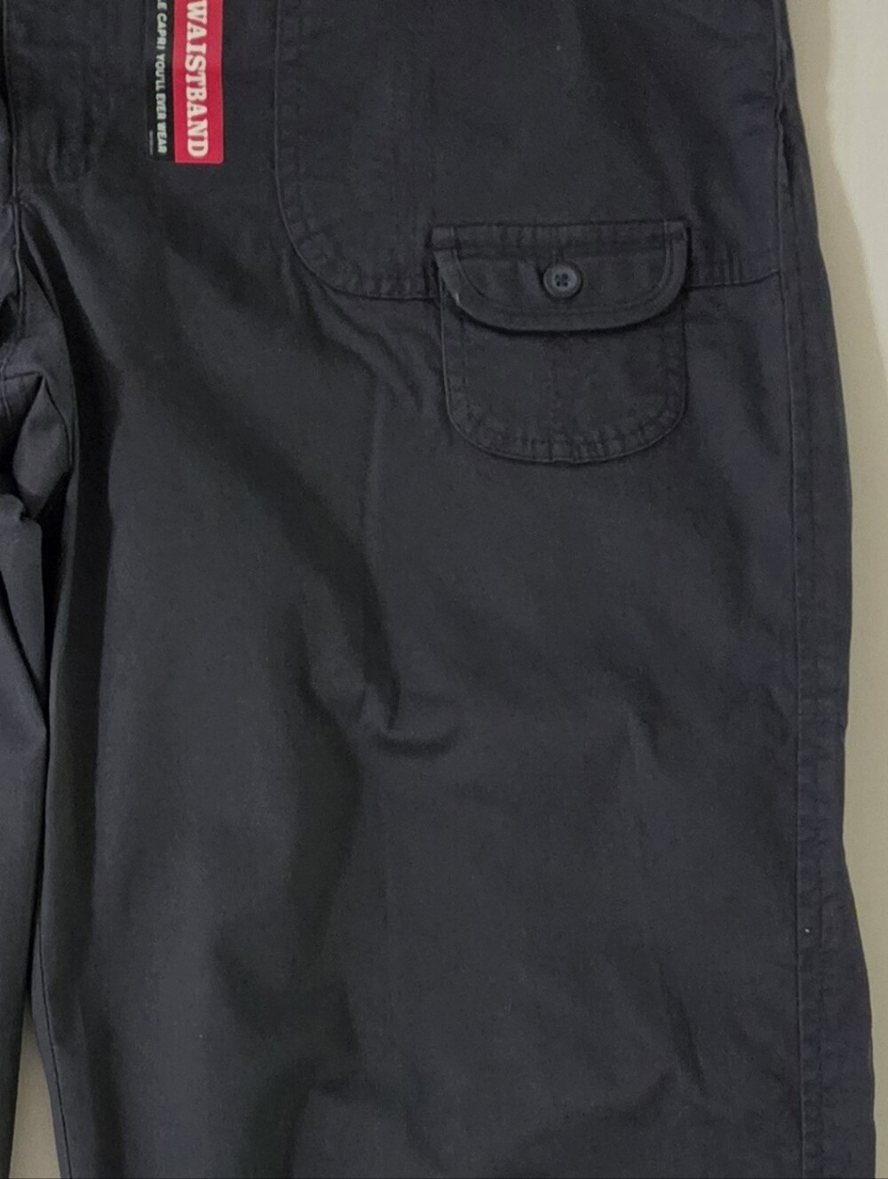 Lee Women's Grey Comfort Fit Stretch Capri Pants - Picture 12 of 15